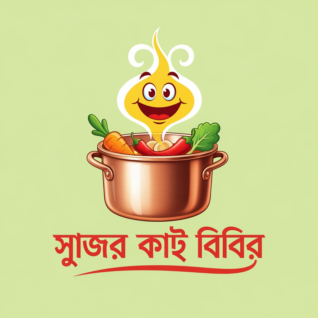 AI Design for creat a logo fior my food brand 'হাসি খুশির হেঁসেল"
