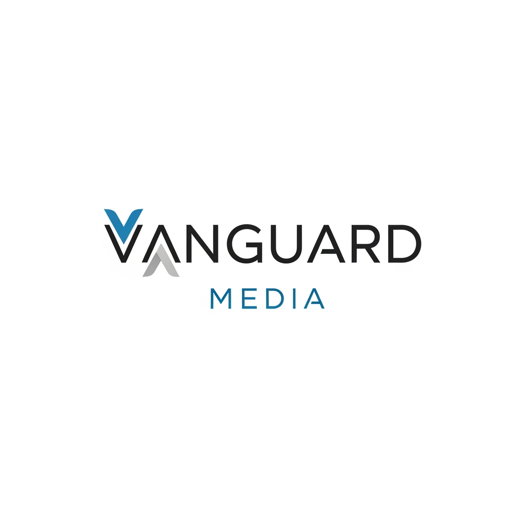 AI Design for simple vanguard media logo