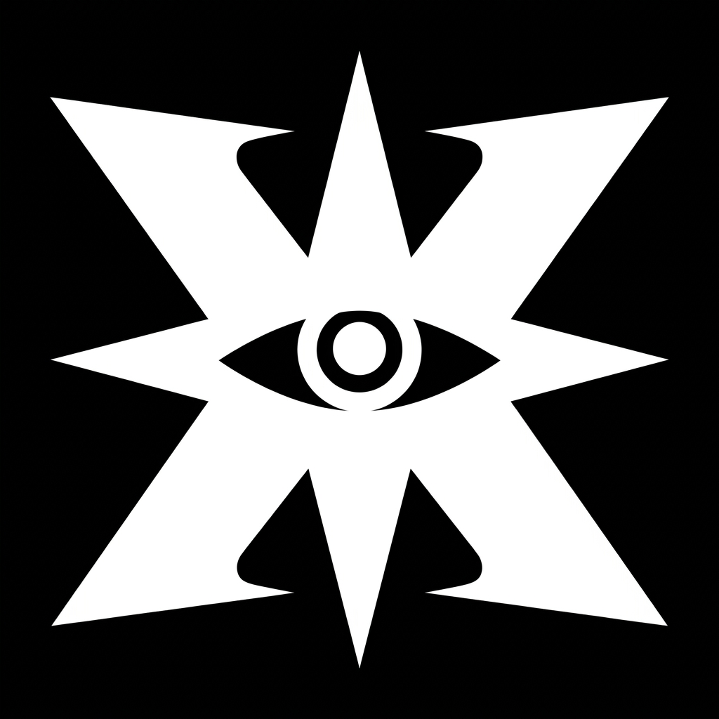 AI Design for the logo "catharsis" attached white logo and black back in 2D