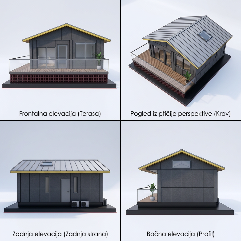 AI Design for da li moglad da mi napravis 3d model iz vise ugla da bude moderno