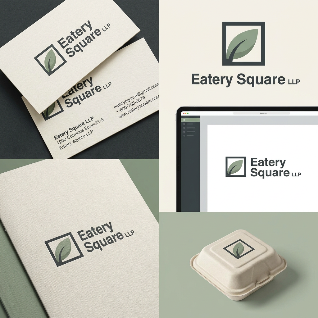 AI Design for we need a logo and brand identity for our new sister company, Eatery Square LLP.
Eatery Square LLP is a hospitality venture under Ramsina and will include hotels, food malls, spas and other hospitality experiences.
Requirement:
Minimal and sophisticated logo
Subtle incorporation of leaf
Should be versatile for signage, print, digital, packaging, etc.