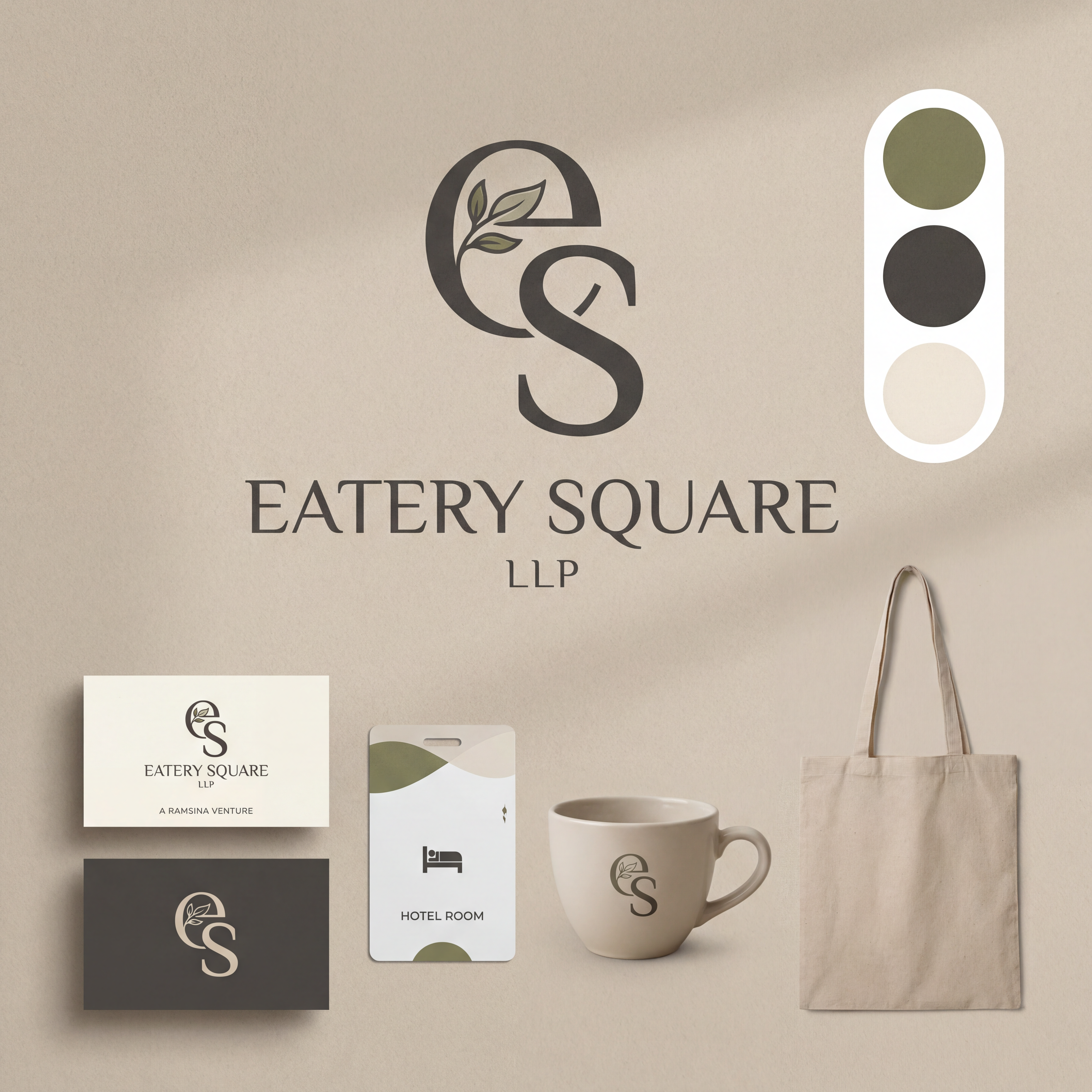 AI Design for we need a logo and brand identity for our new sister company, Eatery Square LLP.
Eatery Square LLP is a hospitality venture under Ramsina and will include hotels, food malls, spas and other hospitality experiences.
Requirement:
Minimal and sophisticated logo
Subtle incorporation/inspiration of leaf
Should be versatile