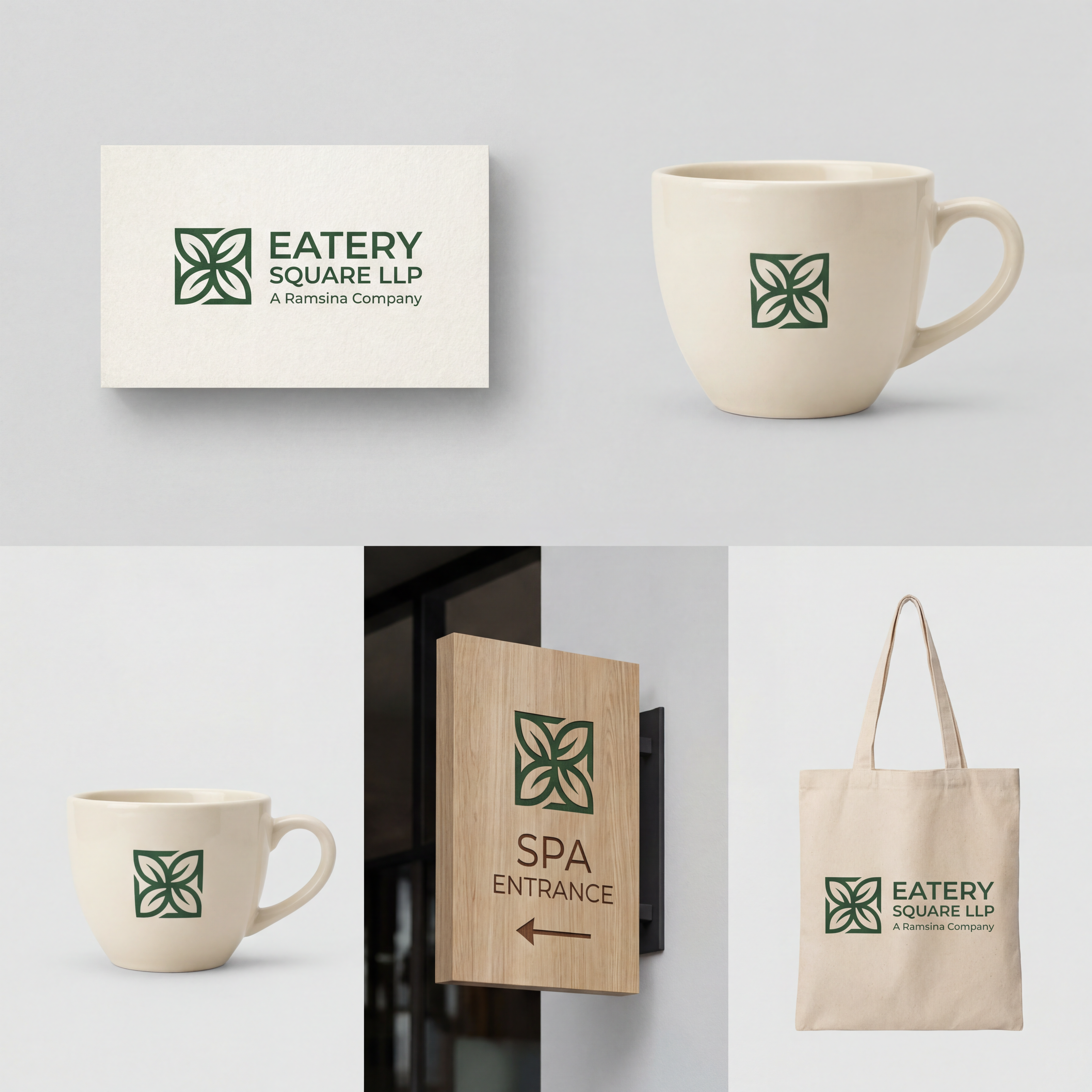 AI Design for we need a logo and brand identity for our new sister company, Eatery Square LLP.
Eatery Square LLP is a hospitality venture under Ramsina and will include hotels, food malls, spas and other hospitality experiences.
Requirement:
Minimal and sophisticated logo
Subtle incorporation/inspiration of leaf
Should be versatile