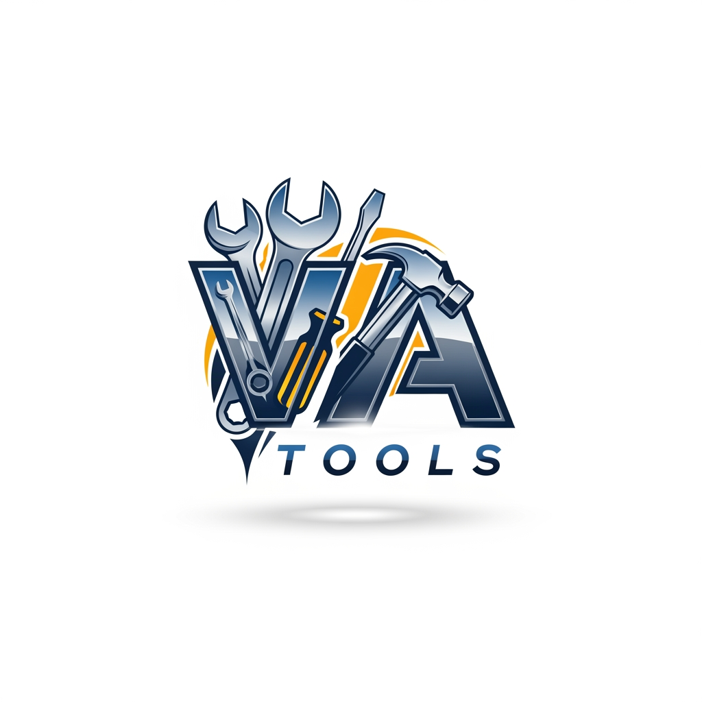 AI Design for i need a logo for VA Tools tools also should be in logo