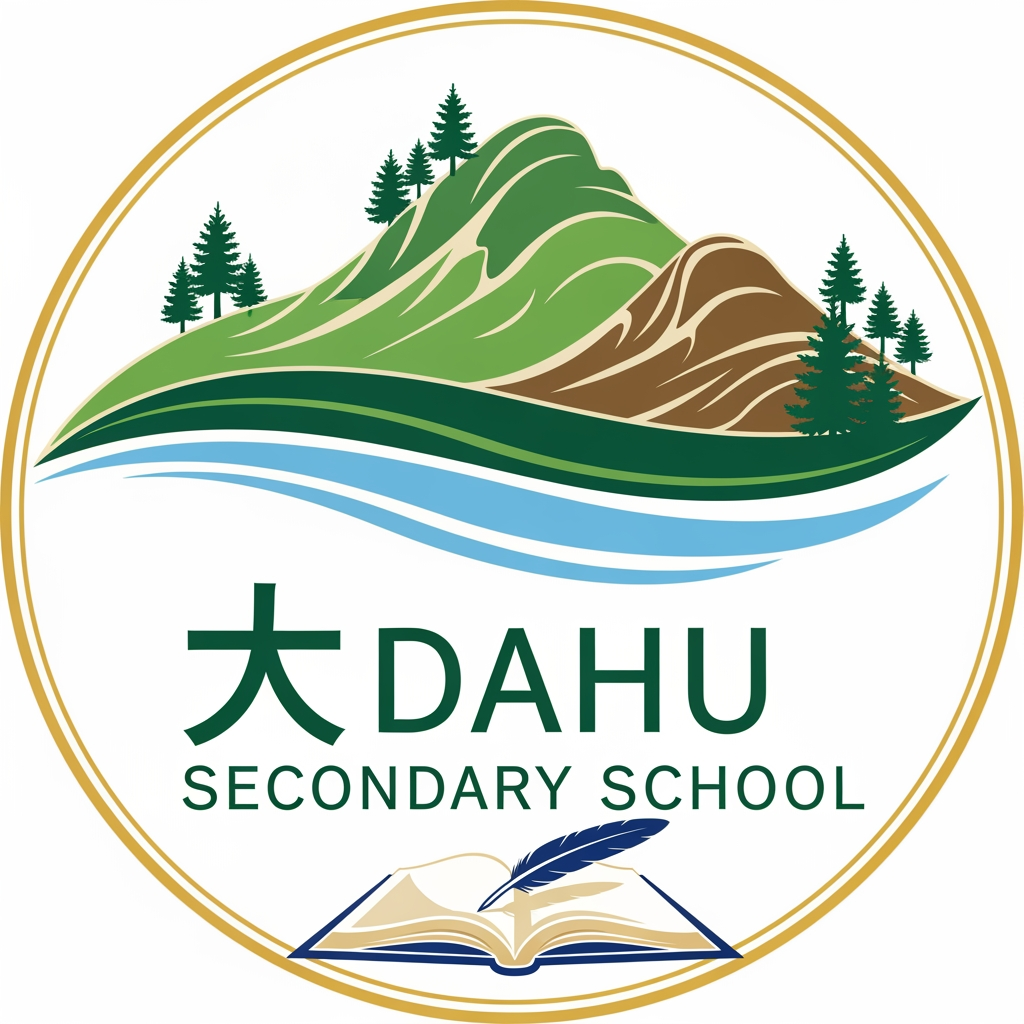 AI Design for logo for dahu secondary school