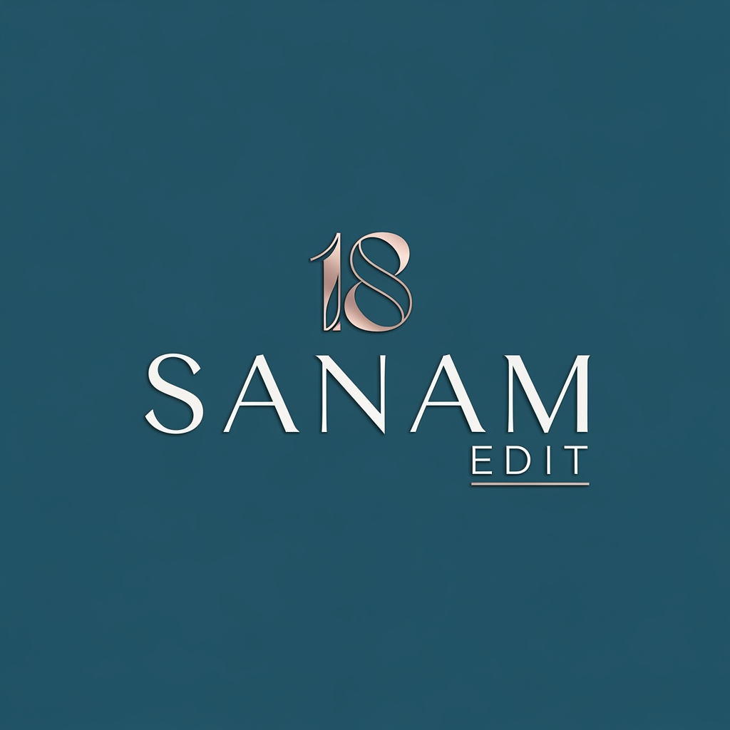 AI Design for create logo for 18 Sanam Edit