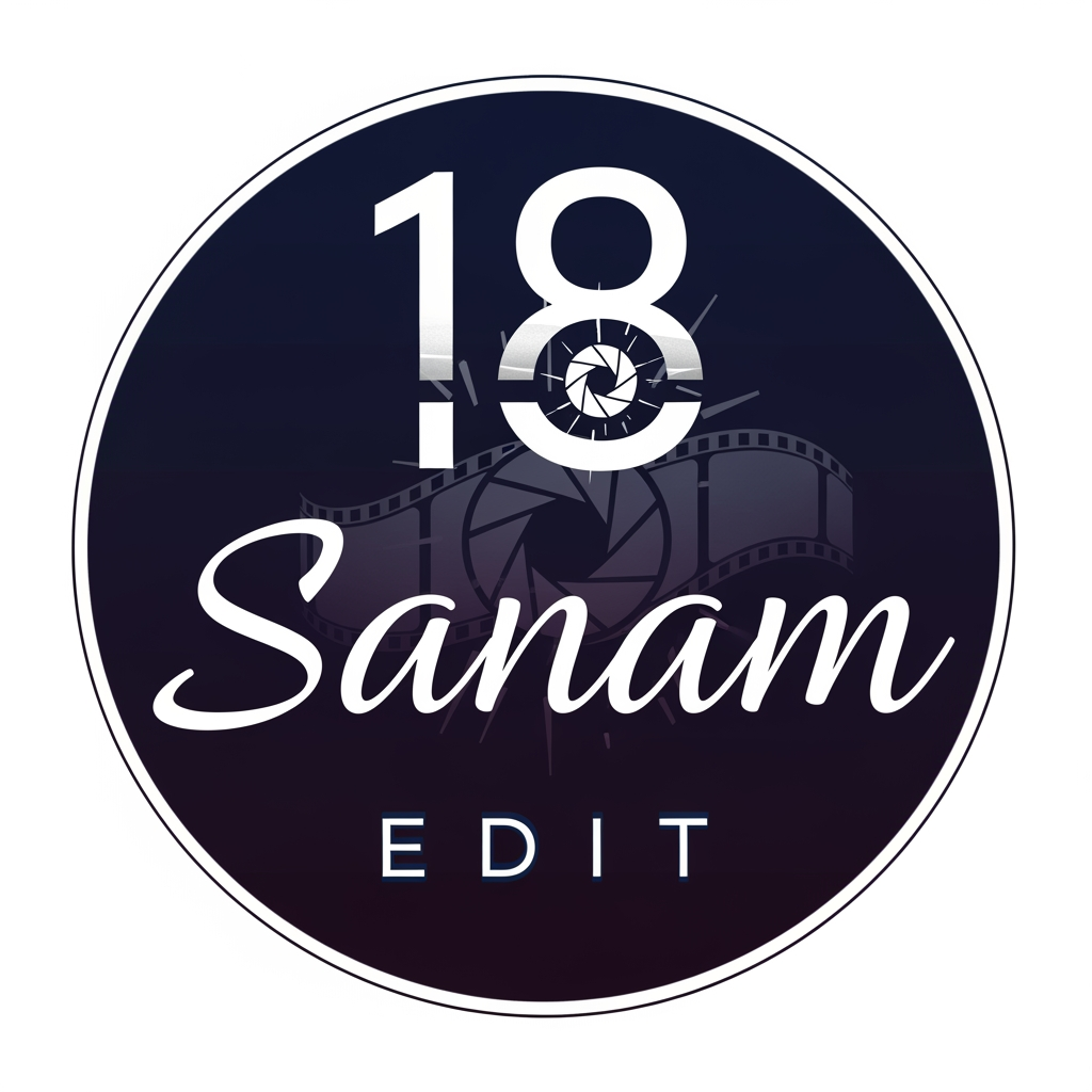 AI Design for create logo for 18 Sanam Edit