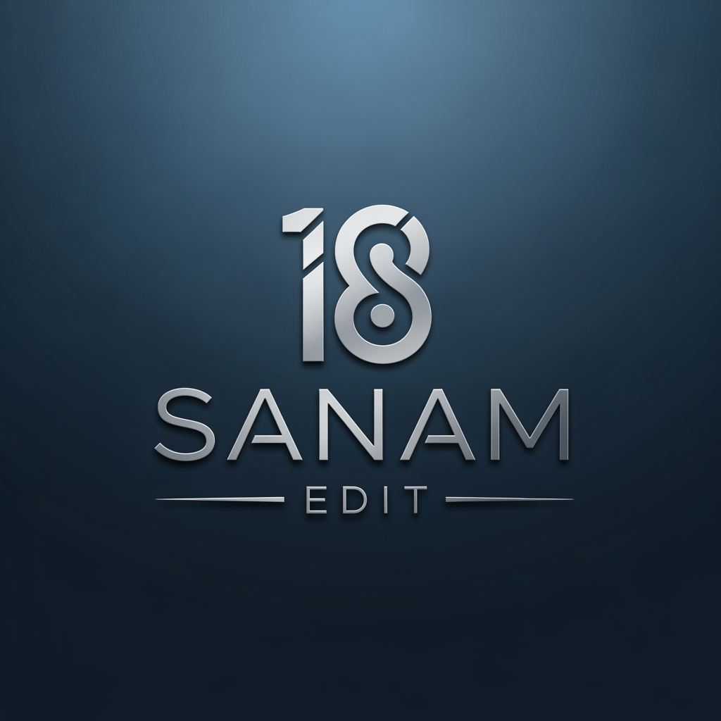 AI Design for create logo for 18 Sanam Edit