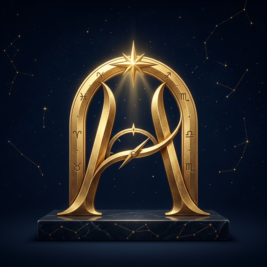 AI Design for tengo una app de astrologia, su nombre es ark, generame un logo, me gustaria que solo fuera una A