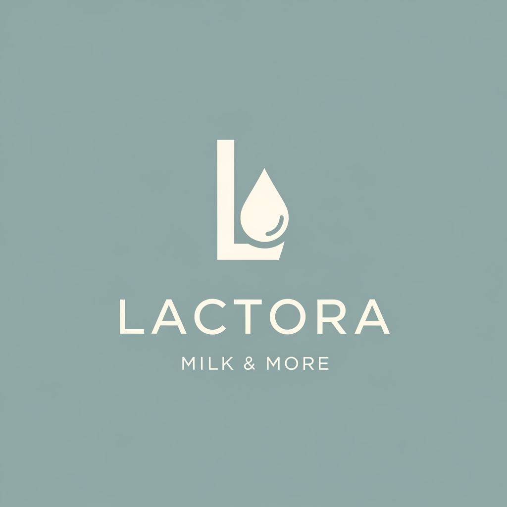 AI Design for Create logo for Ecommerse website name Lactora related to sale milk and milk product. give me proper simple logo for my company.