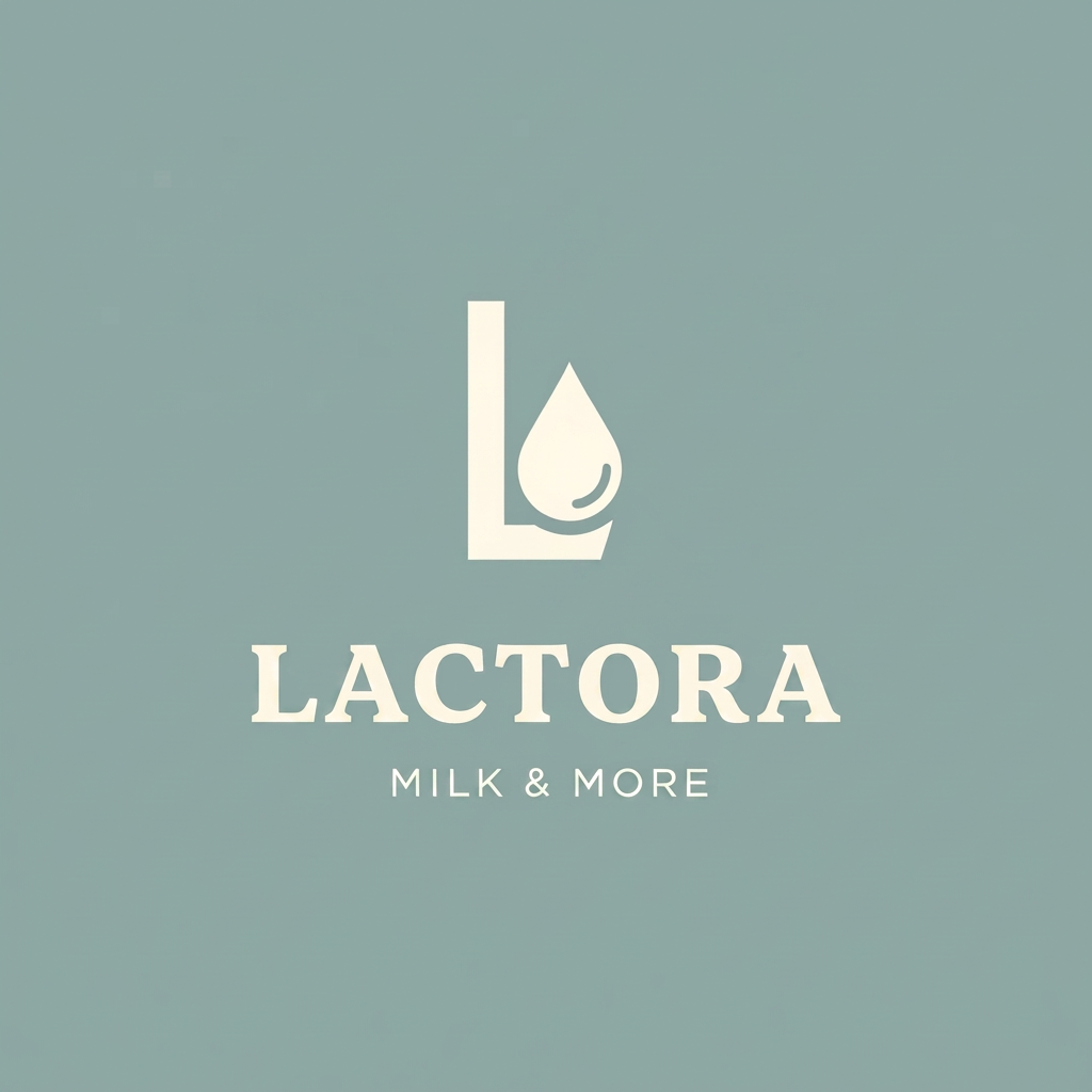 AI Design for Create logo for Ecommerse website name Lactora related to sale milk and milk product. give me proper simple logo for my company.