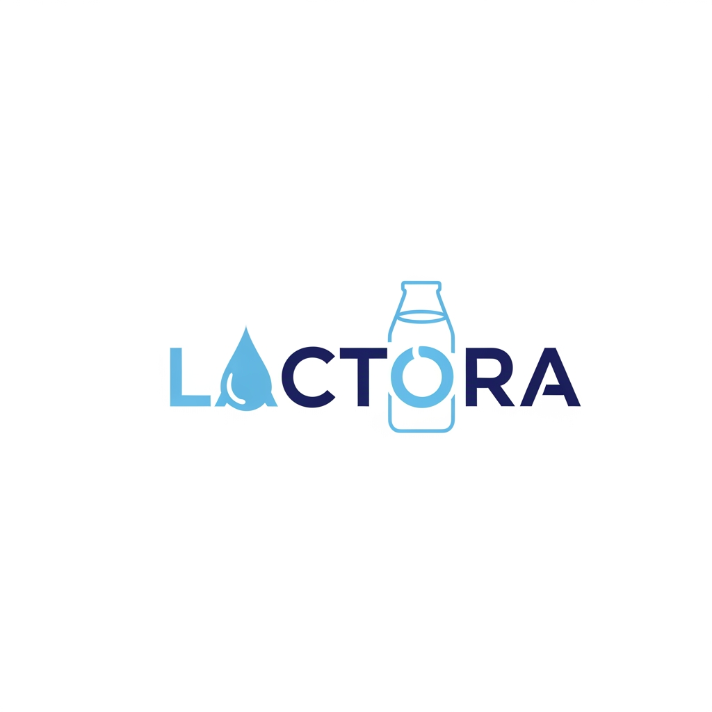 AI Design for Create logo for Ecommerse website name Lactora related to sale milk and milk product. give me proper simple logo for my company.