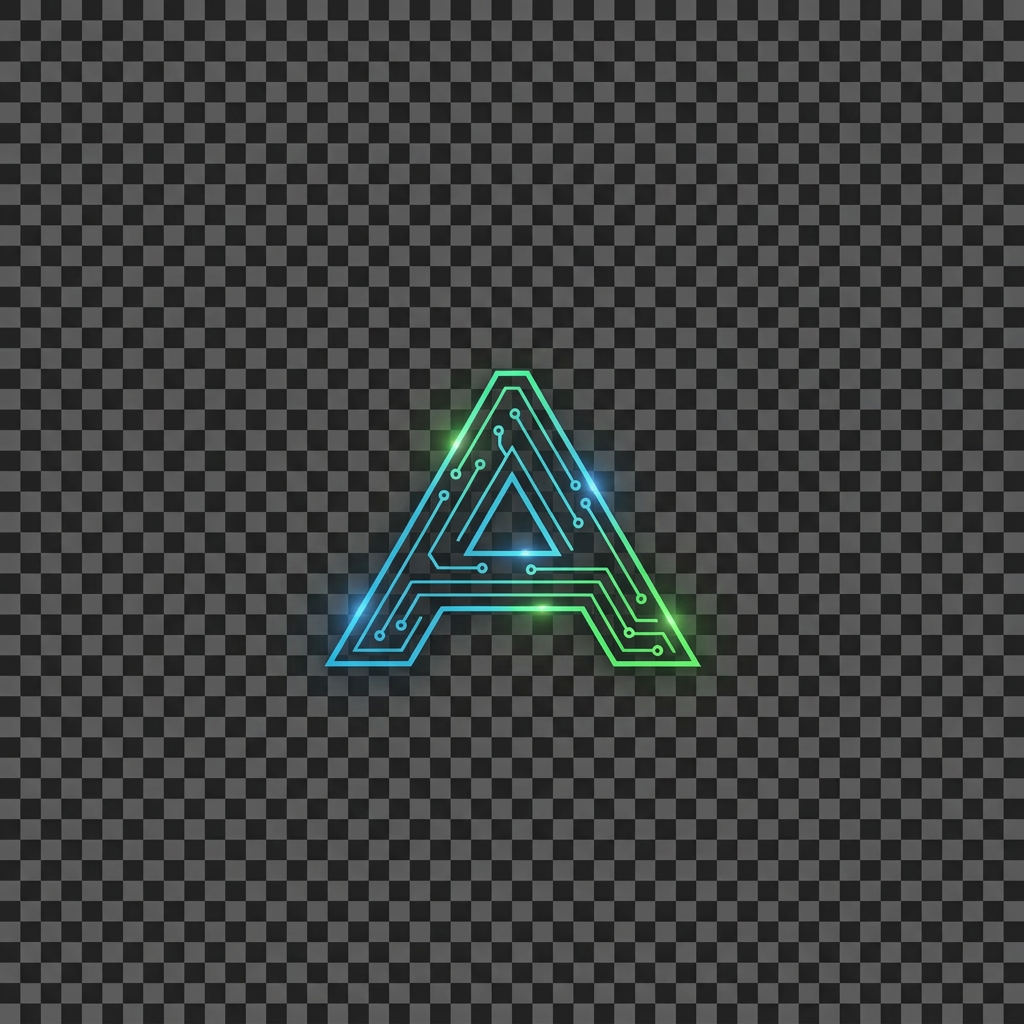 AI Design for Generate a Logo for my initial which is A and make it dark themed coding related make it nice slick logo and i will put logo on a dark navbar so make sure it looks nice you can use neon theme
it should look like a logo proper just with one initial
it has a background i dont want that