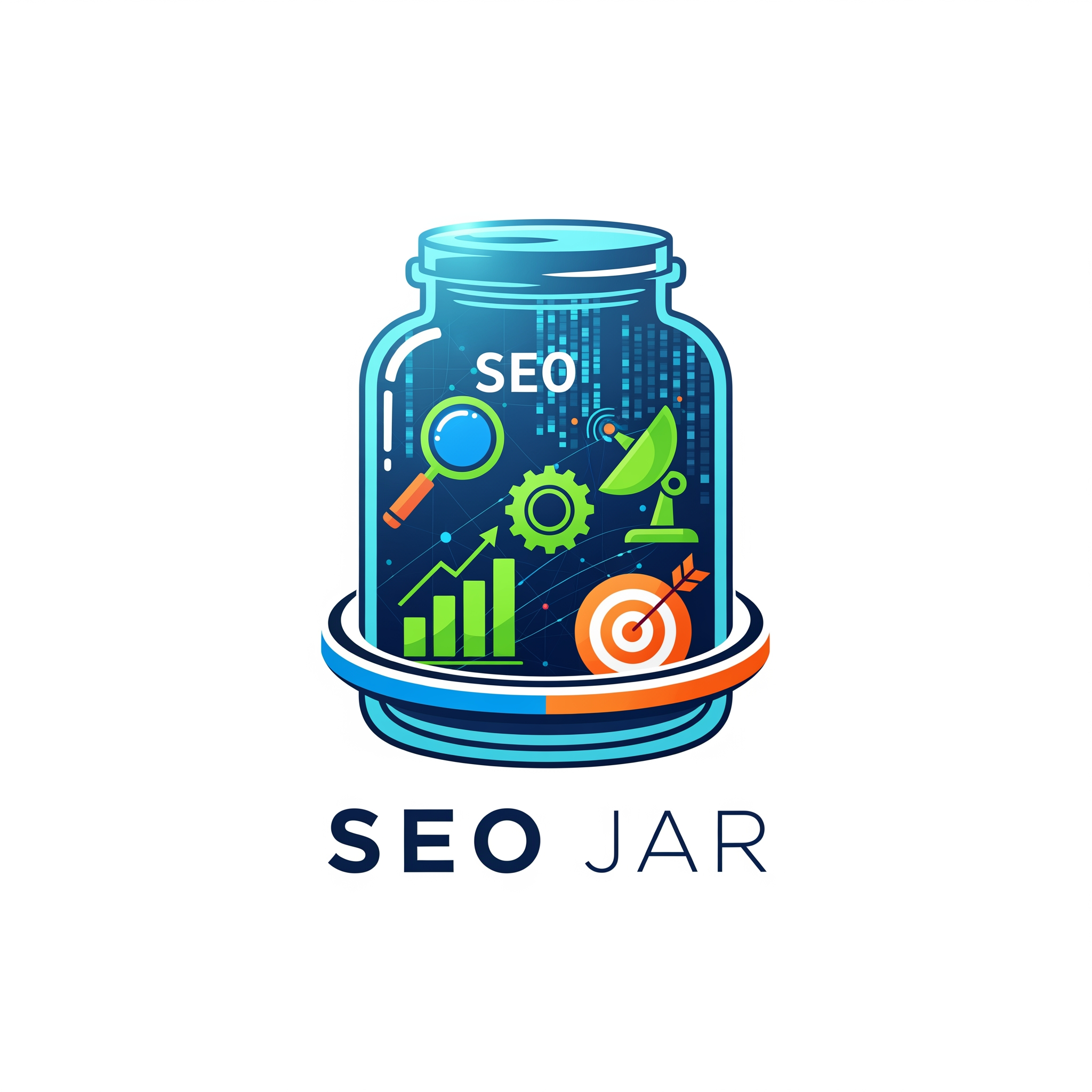 AI Design for i want to create a logo for the company which provides seo and related services and the company name is seo jar.