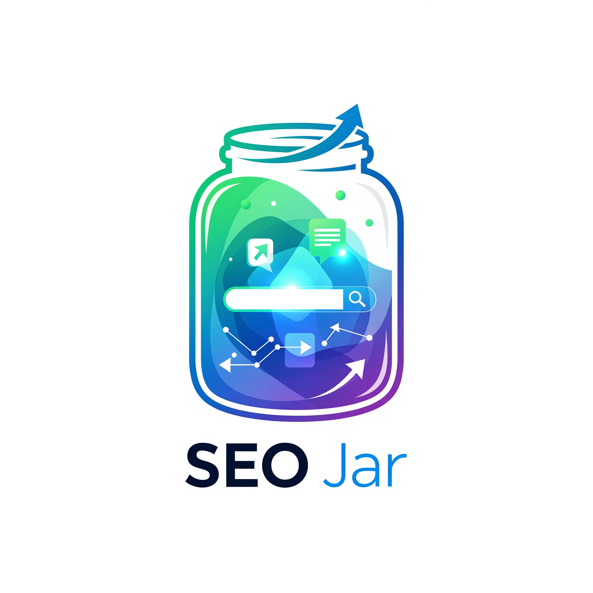 AI Design for i want to create a logo for the company which provides seo and related services and the company name is seo jar.