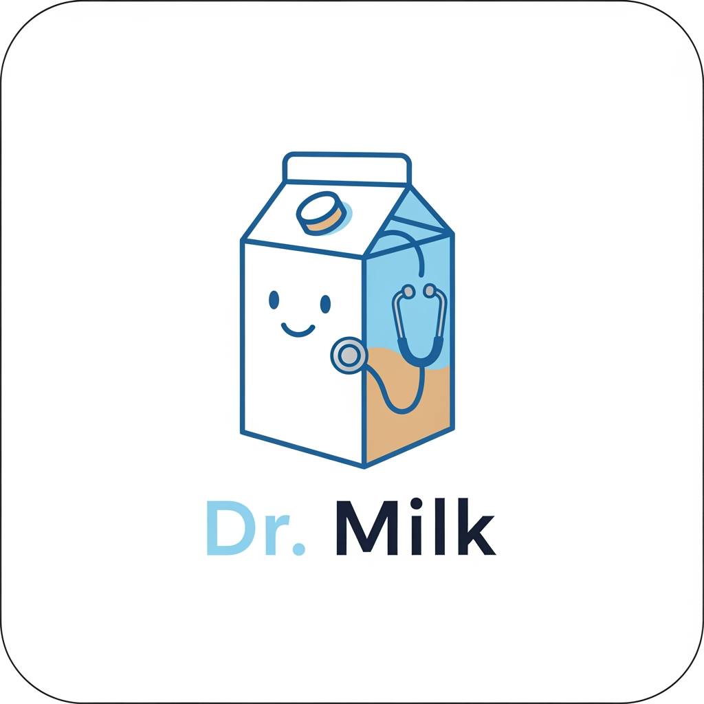 AI Design for a logo for ai agent name - Dr milk
