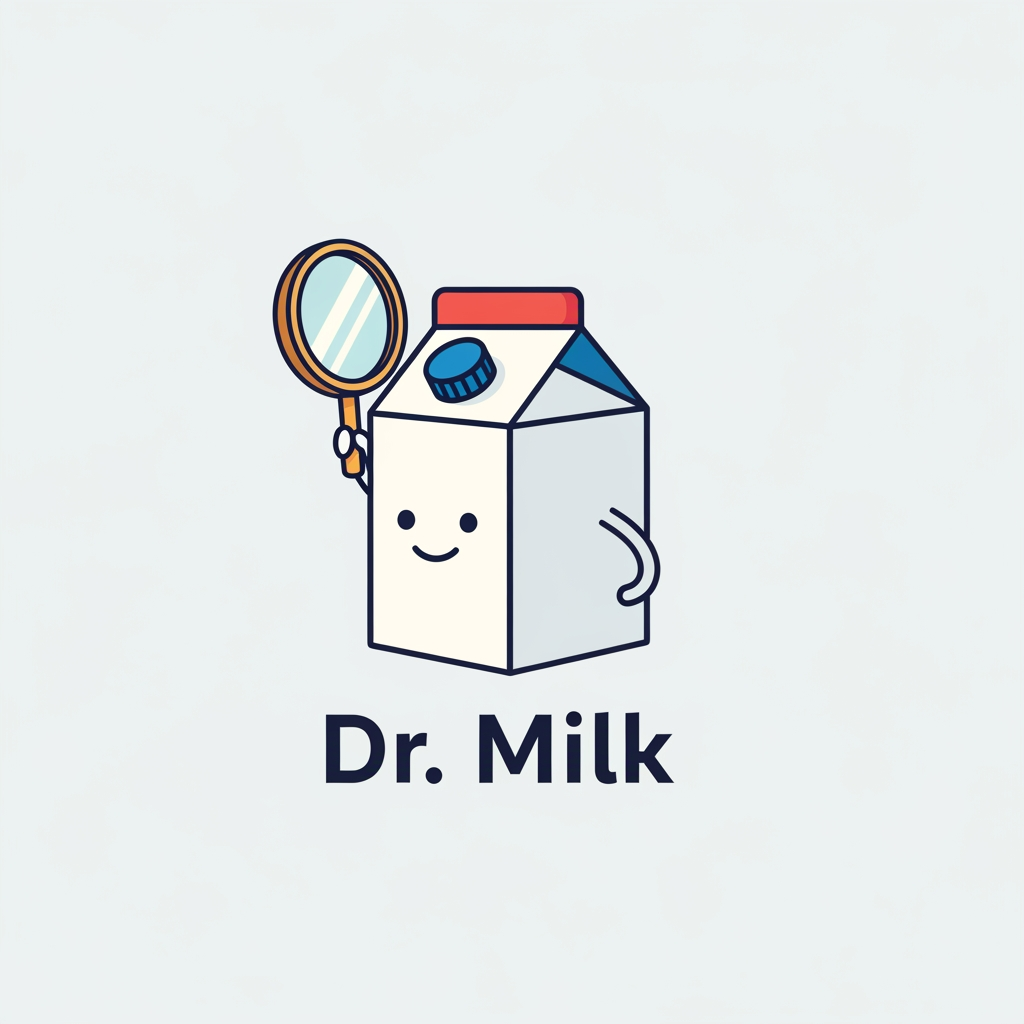 AI Design for a logo for ai agent name - Dr milk