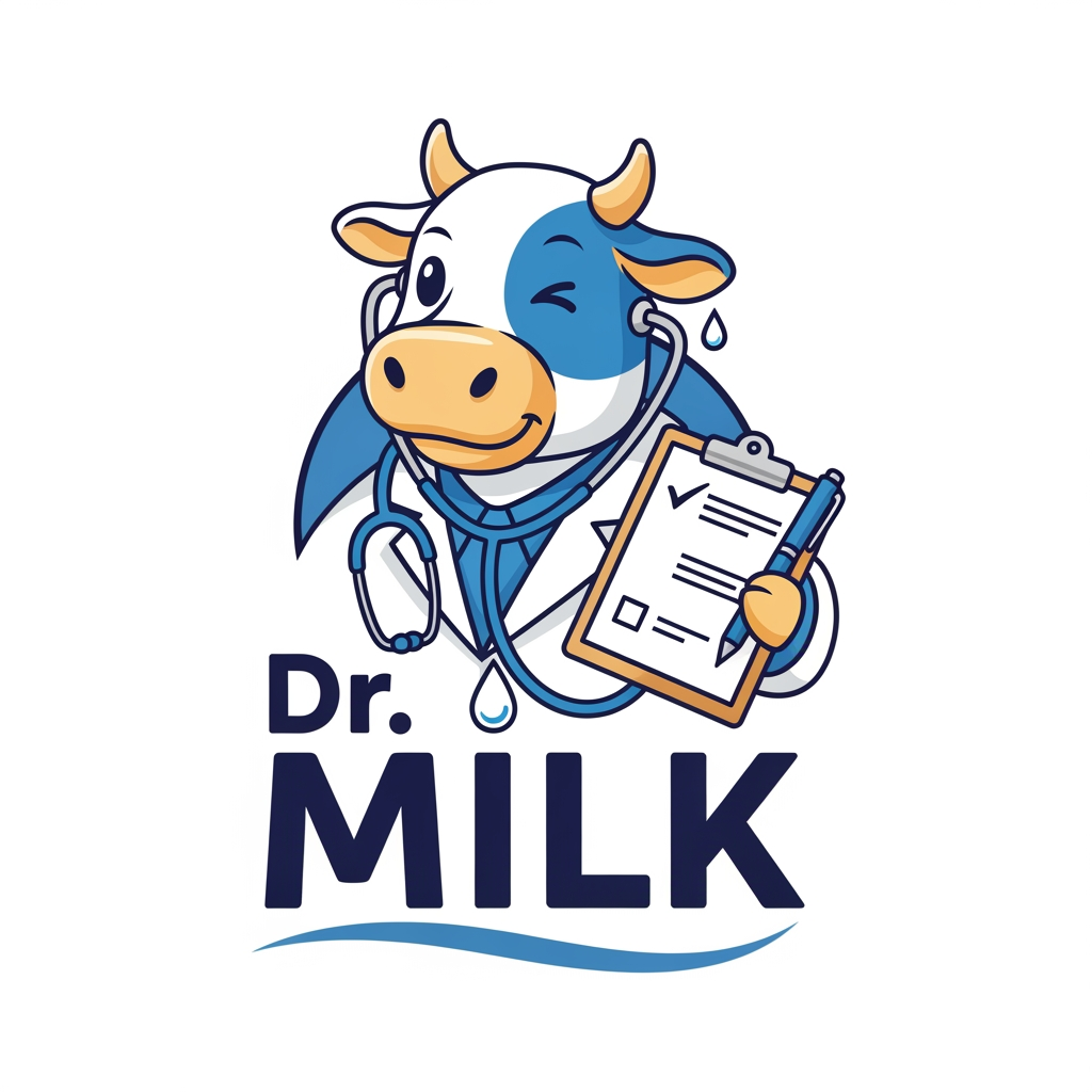 AI Design for a logo for ai agent name - Dr milk