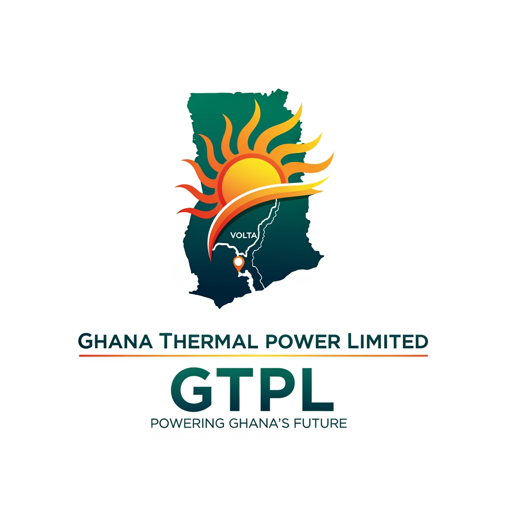 AI Design for A logo for a Company with name GTPL which Ghana Thermal COmpany