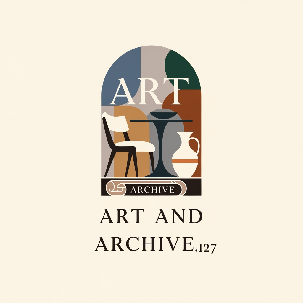 AI Design for i want to create a logo for my interior design company and the name is ART AND ARCHIVE.127 and make the logo more attractive with a proper interior theme