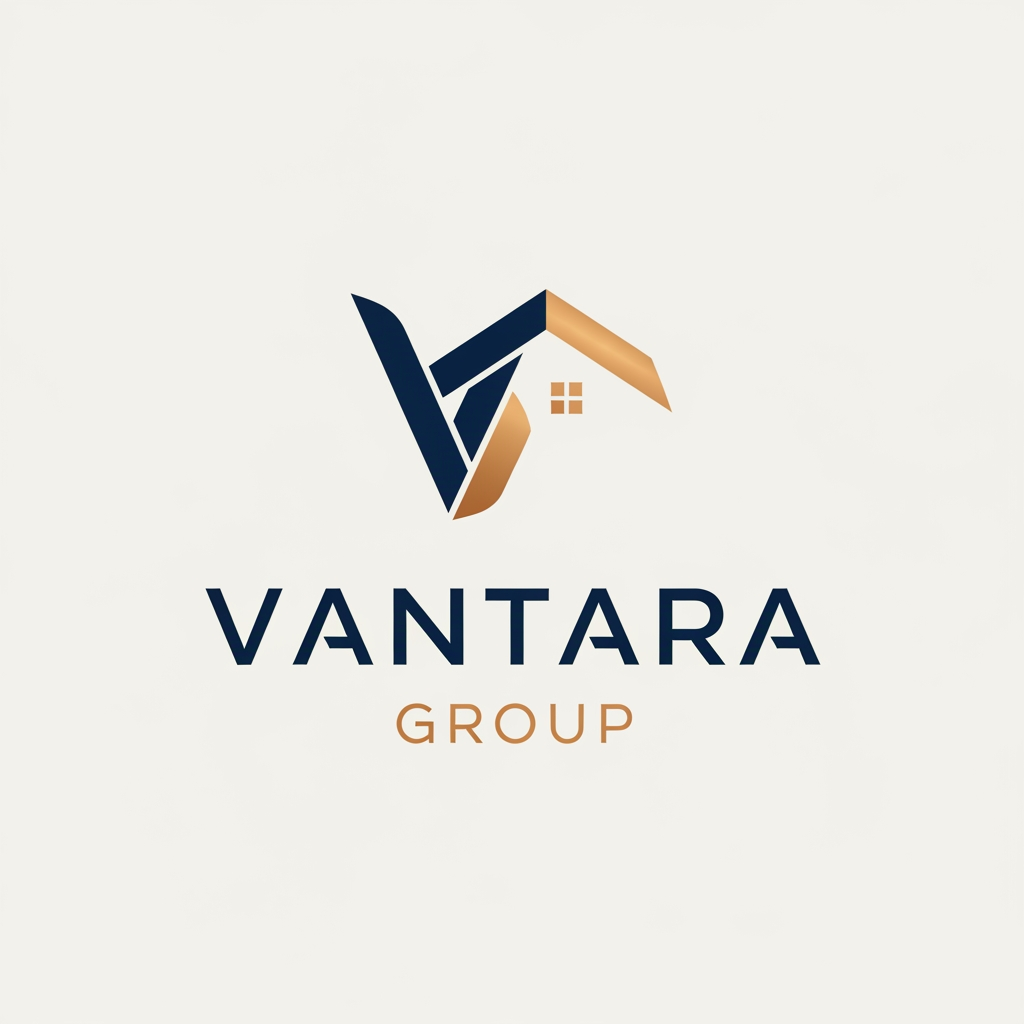 AI Design for create a logo for a real estate group "vantara group".