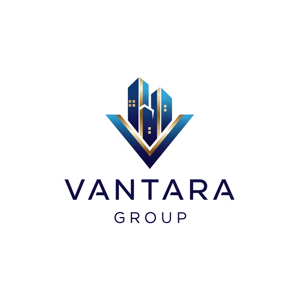 AI Design for create a logo for a real estate group "vantara group".