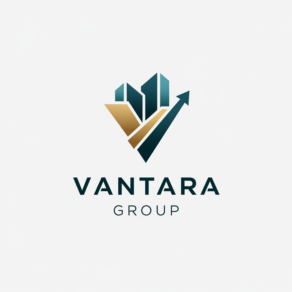 AI Design for create a logo for a real estate group "vantara group".