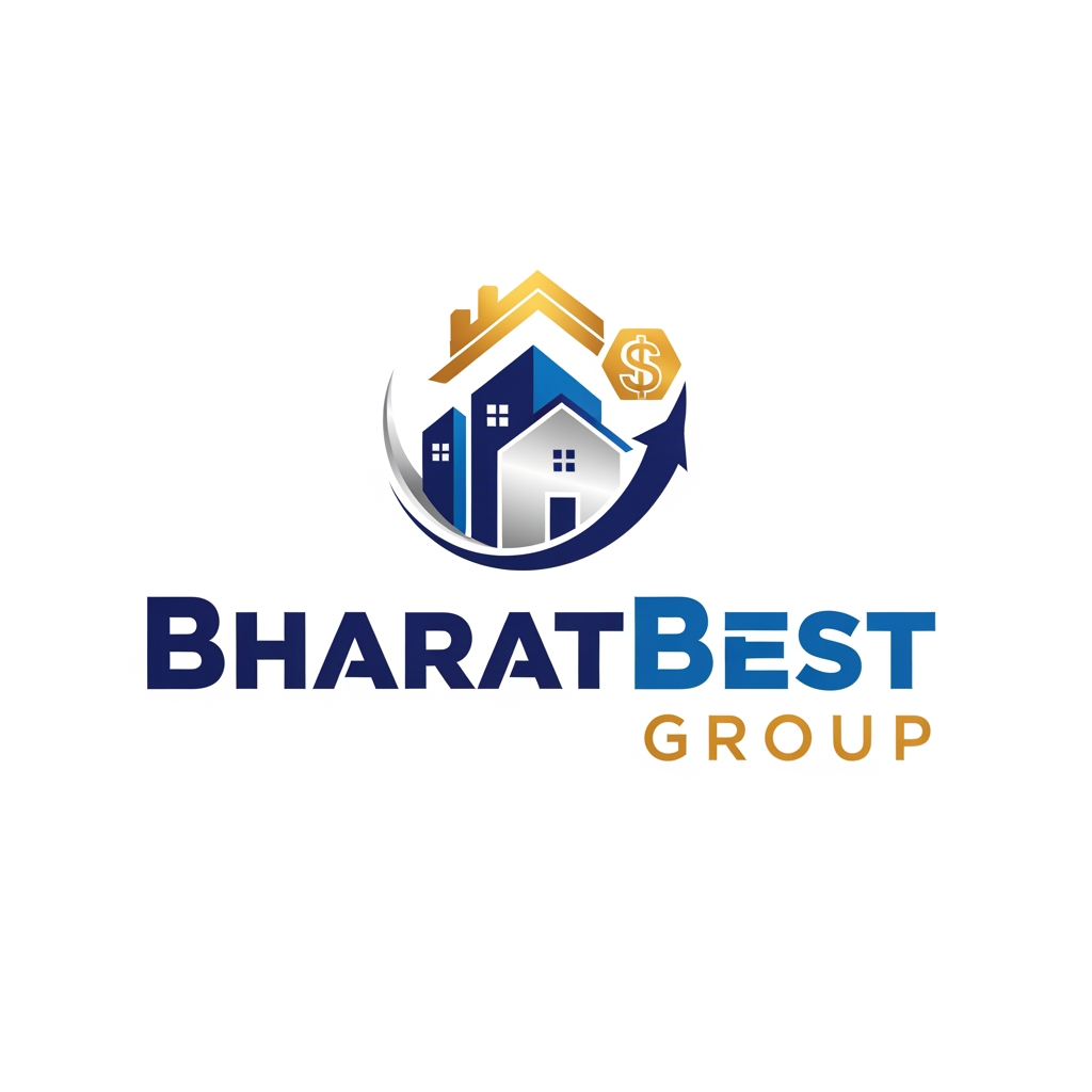 AI Design for bharatbest group logo with real estate and financial sector