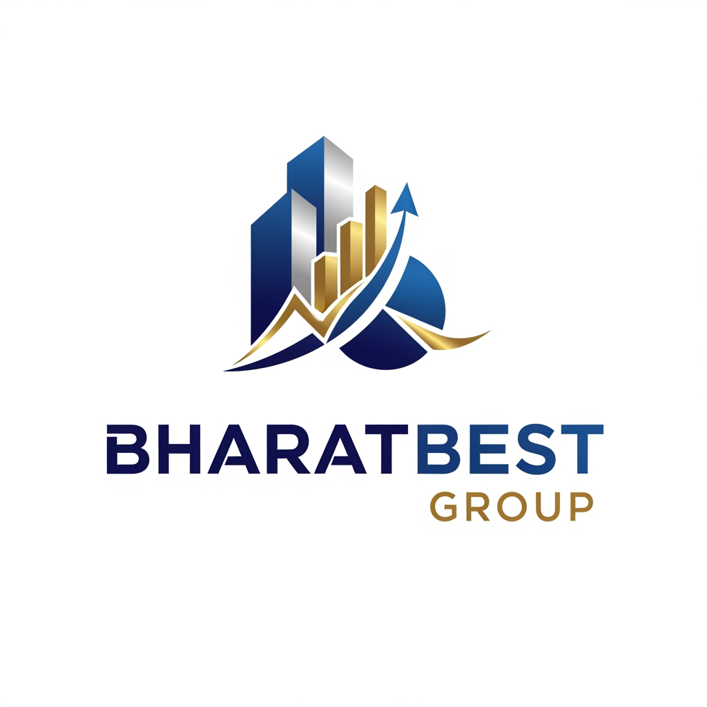 AI Design for bharatbest group logo with real estate and financial sector