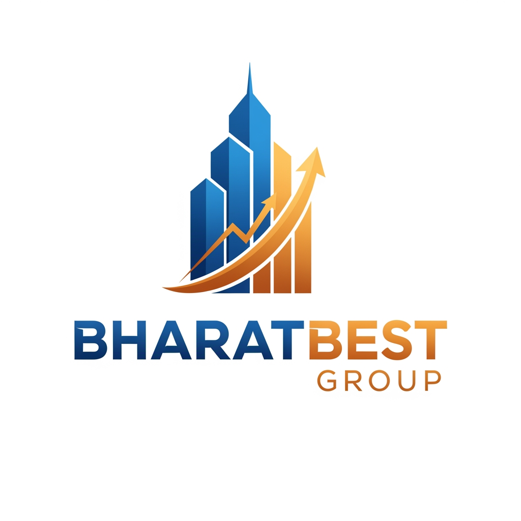 AI Design for bharatbest group logo with real estate and financial sector