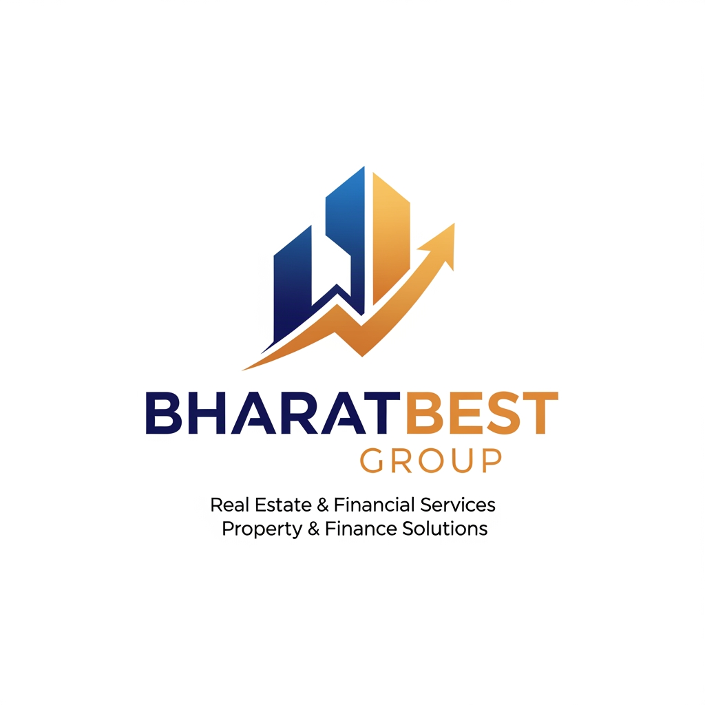 AI Design for bharatbest group logo with real estate and financial sector