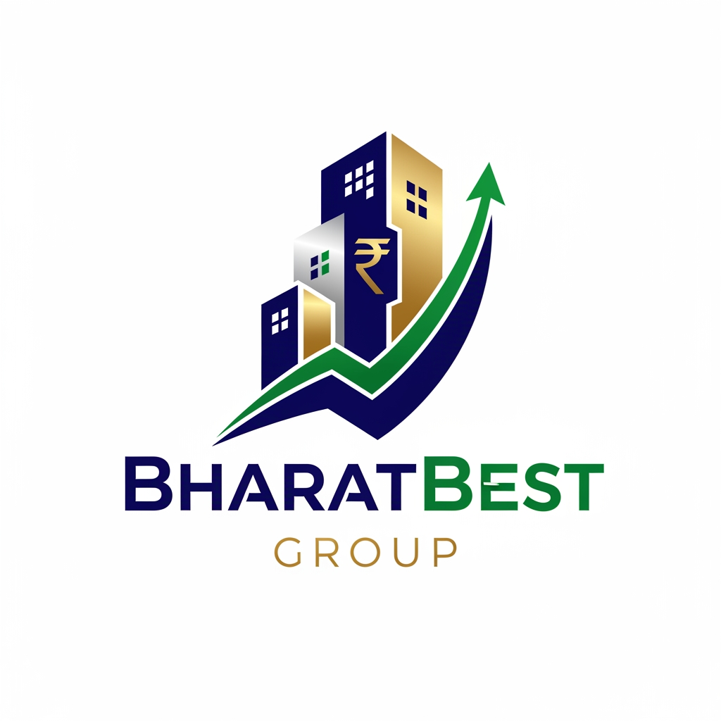 AI Design for bharatbest group logo with real estate and financial sector