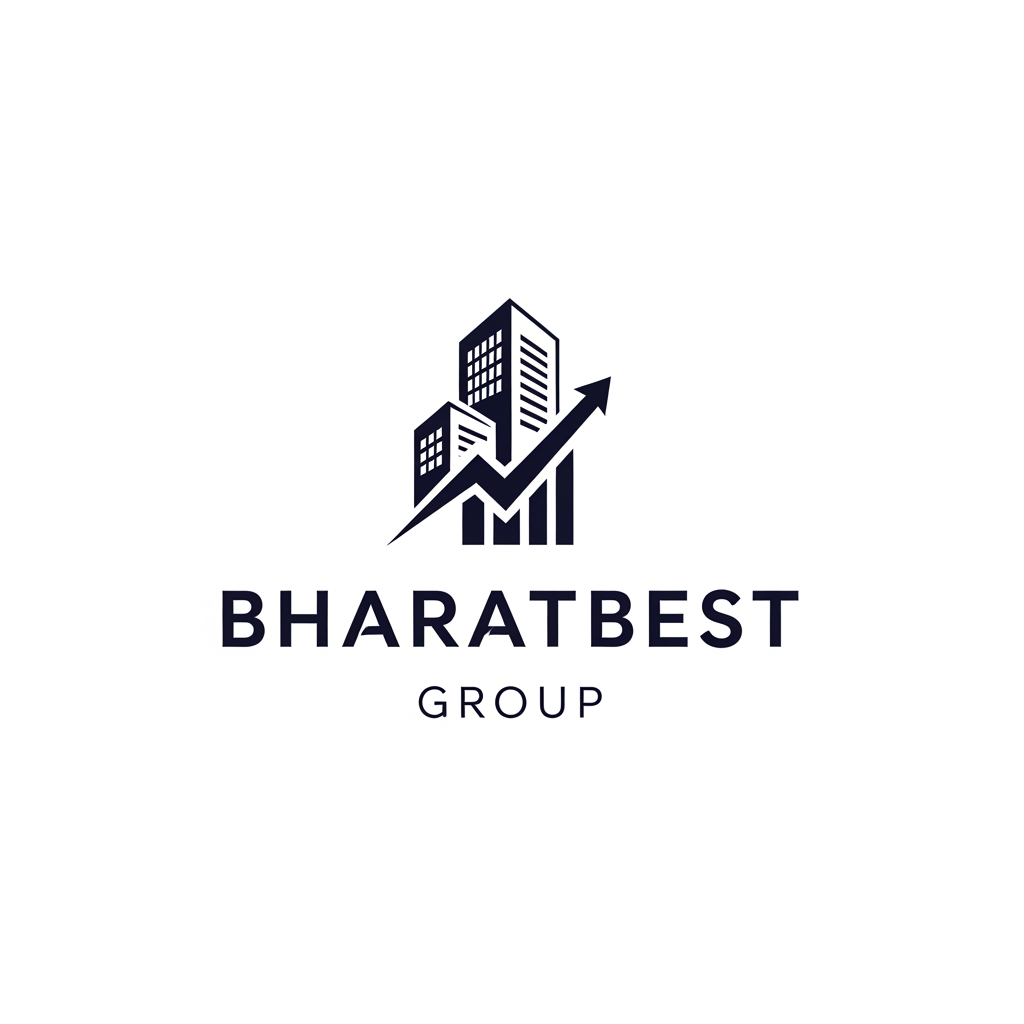 AI Design for bharatbest group logo with real estate and financial sector