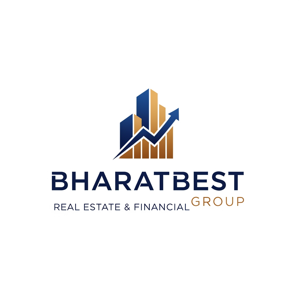AI Design for bharatbest group logo with real estate and financial sector