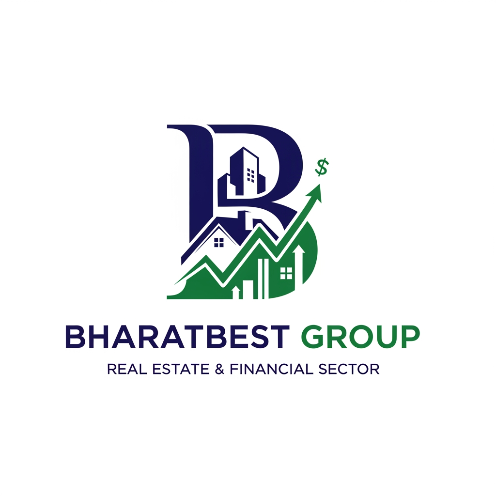 AI Design for bharatbest group logo with real estate and financial sector