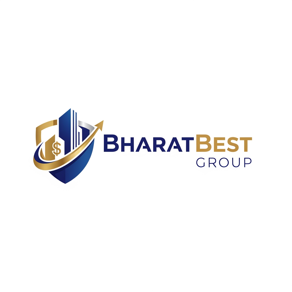 AI Design for bharatbest group logo with real estate and financial sector