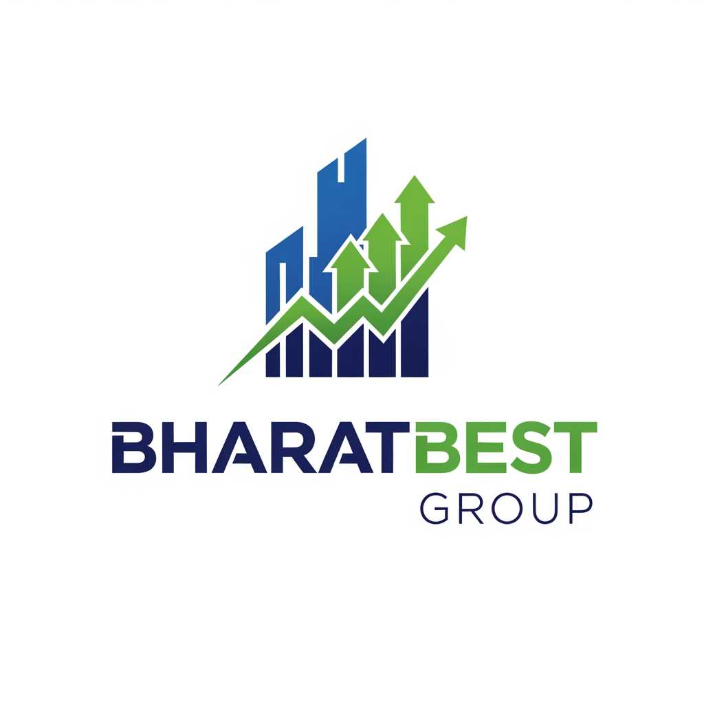 AI Design for bharatbest group logo with real estate and financial sector