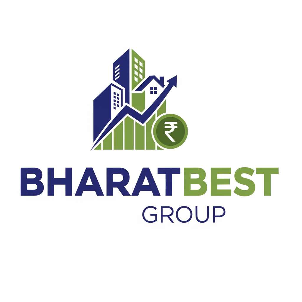 AI Design for bharatbest group logo with real estate and financial sector