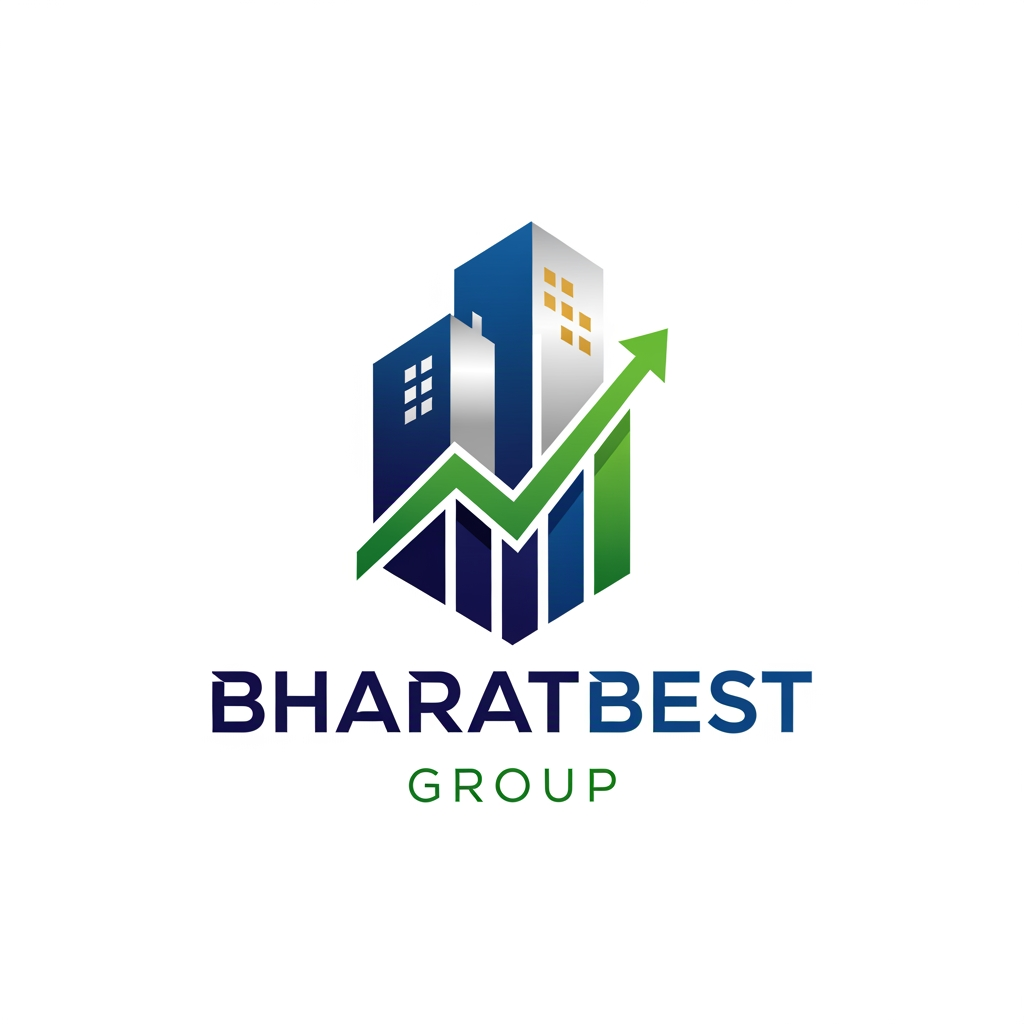 AI Design for bharatbest group logo with real estate and financial sector
