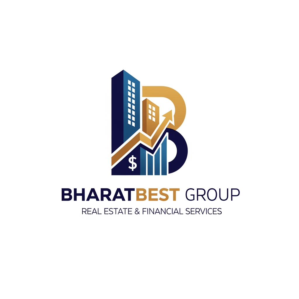 AI Design for bharatbest group logo real estate and financial services