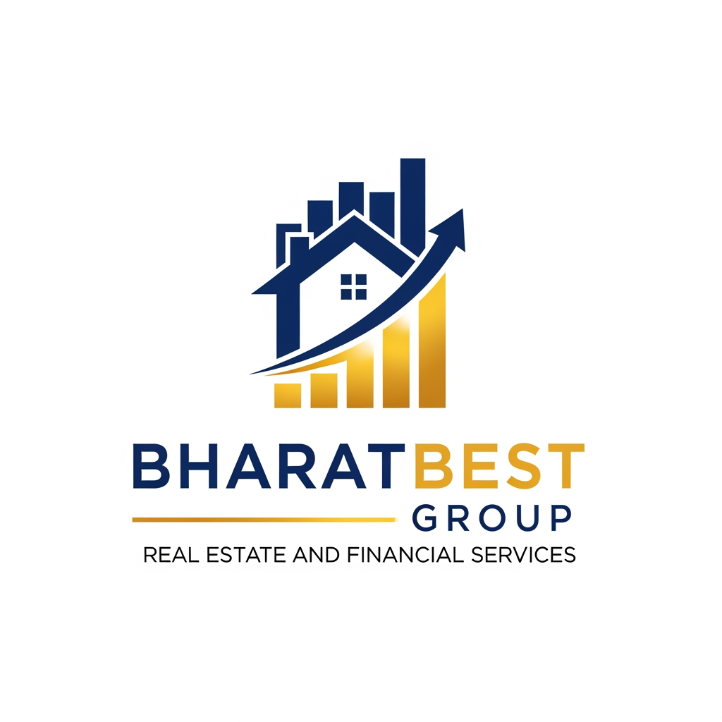 AI Design for bharatbest group logo real estate and financial services