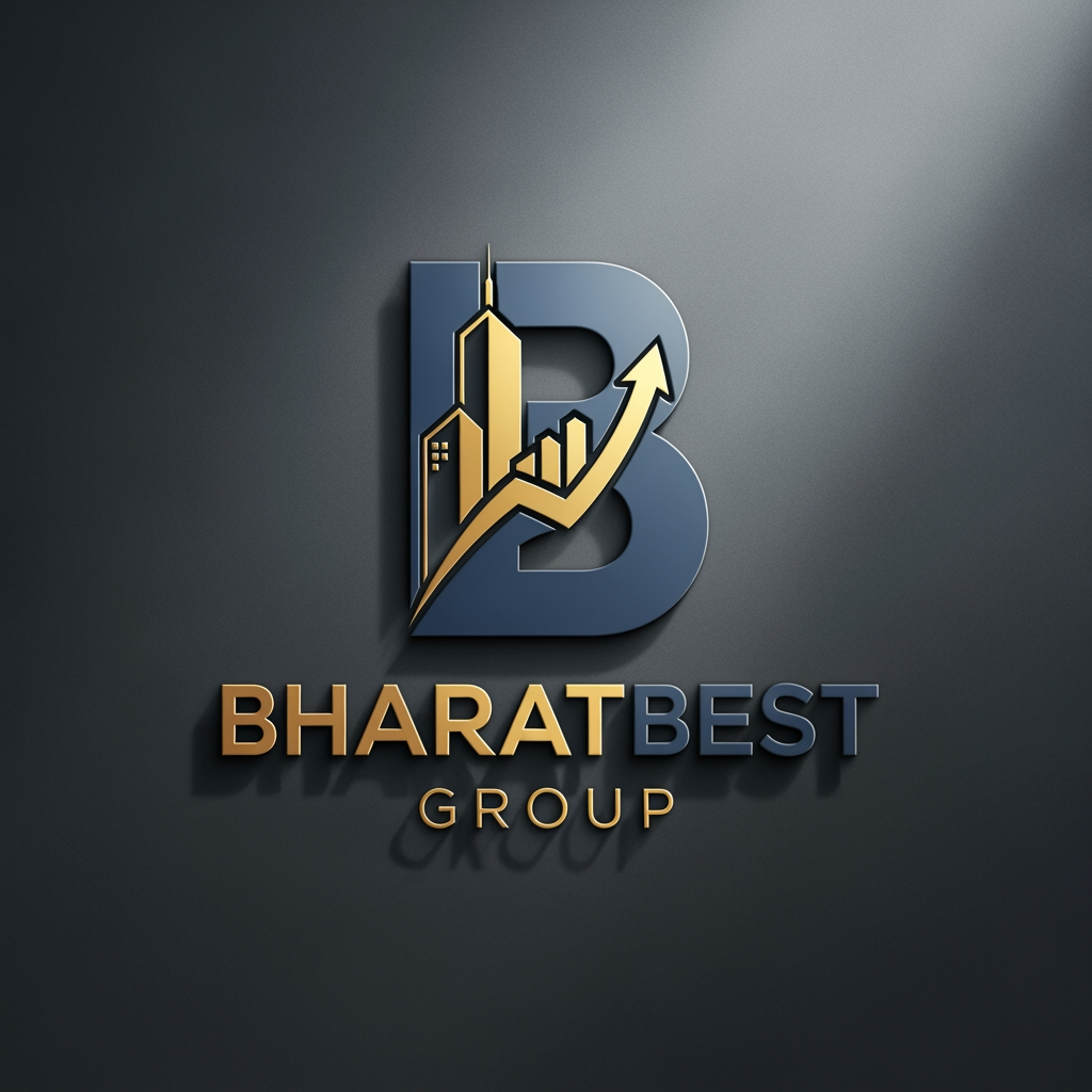 AI Design for bharatbest group logo with real estate and finance sector
