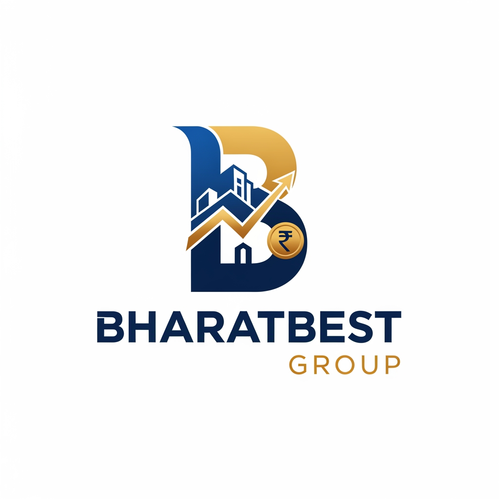 AI Design for bharatbest group logo with real estate and finance sector