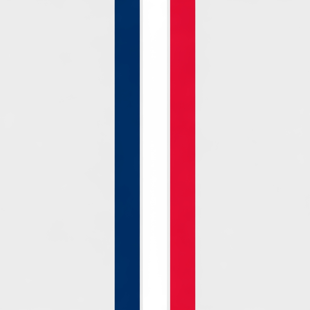 AI Design for add bold thick vertical tricolour line