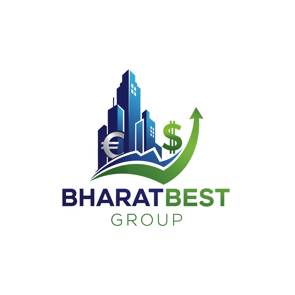 AI Design for bharatbest group logo with real estate and finance sector