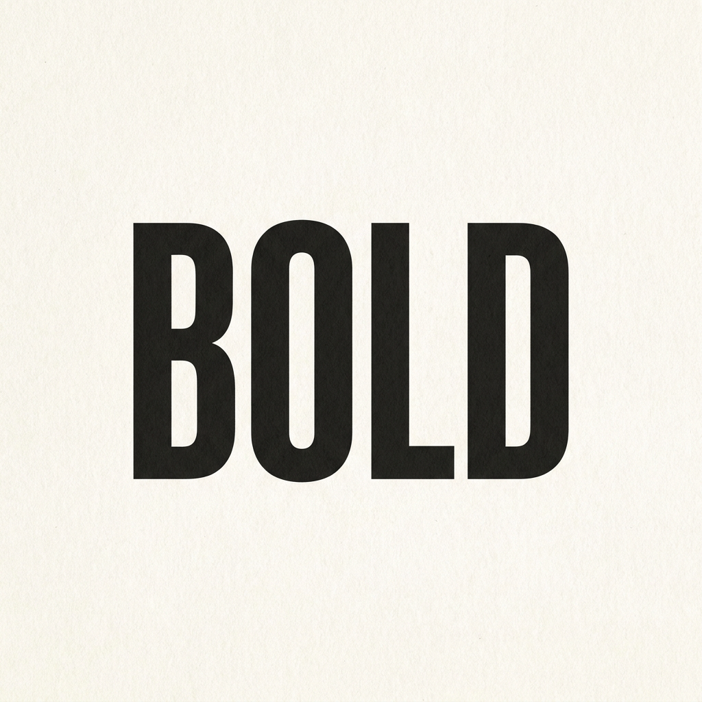 AI Design for bold font remove shadow and glossy