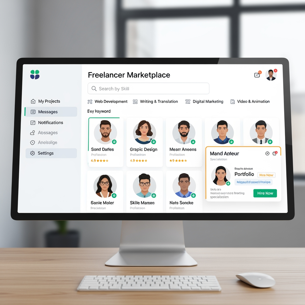 AI Design for Freelancer Marketplace – A Web-Based Platform for Connecting Clients and Freelancers