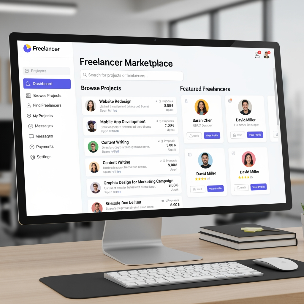 AI Design for Freelancer Marketplace – A Web-Based Platform for Connecting Clients and Freelancers