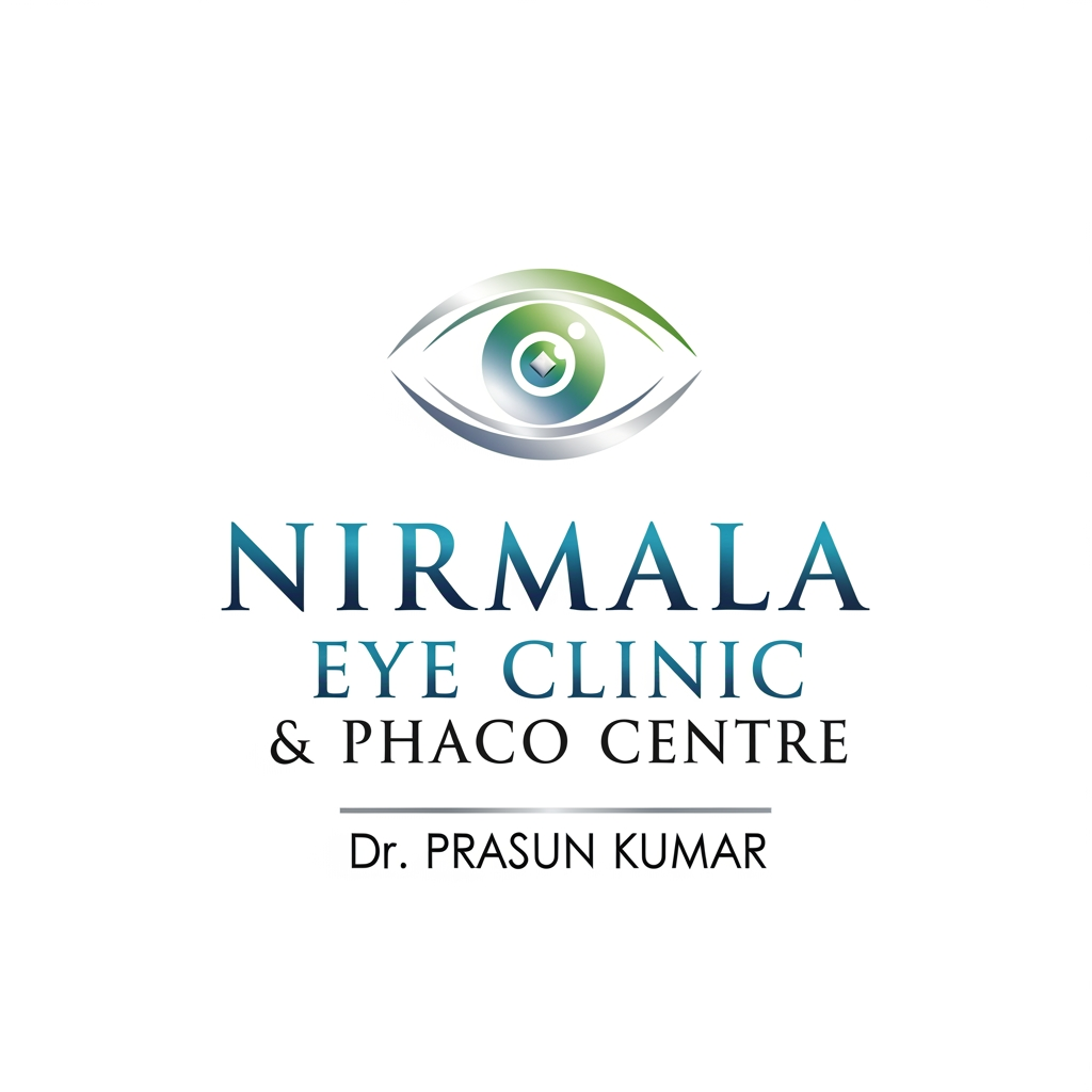 AI Design for create a logo for eye clinic , Nirmala eye clinic and phaco centre , docs name doctor prasun kumar