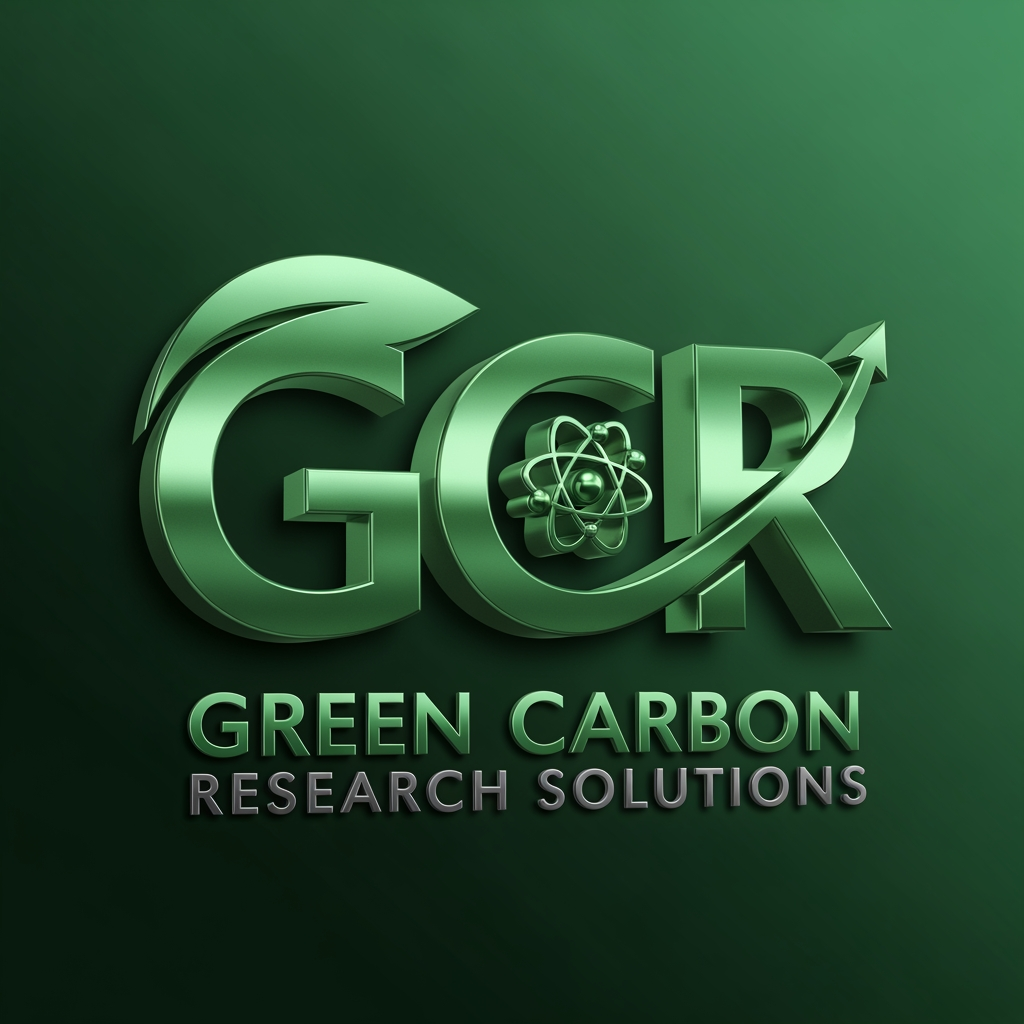 AI Design for create a 3d logo named GCR, in which G,C,R should come in the logo as the full form is Green Carbon Research Solutions.